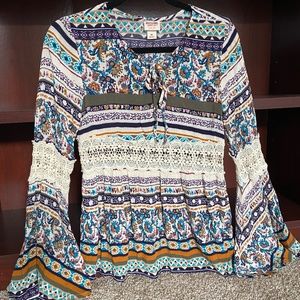 Mossimo Supply Co Bohemian Long Sleeve Shirt